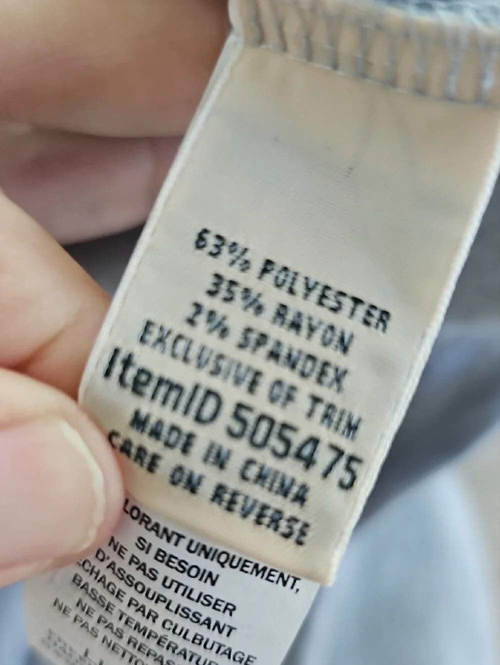 L.L. Bean Heather Light Gray Cross-Front Sweatshirt